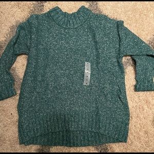 Soft green sweater